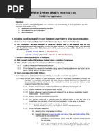 Waiter System (Was1:) Workshop 5 (25) Three-Tier Application