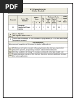 Computer Application and Programming III Sem Syllabus 01092021