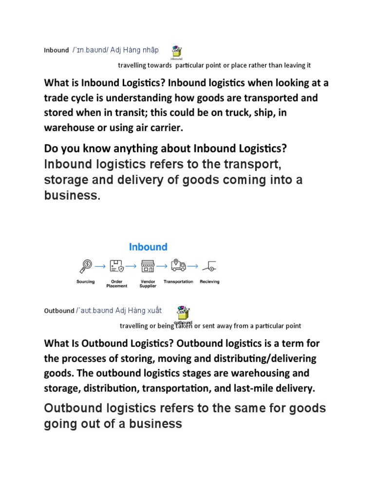 Do You Know Anything About Inbound Logistics? | PDF | Customs | Logistics