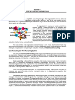 Module 1-1 Cost Accounting Fundamentals