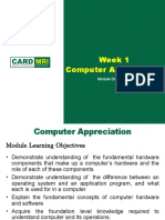 Week 1 - Computer Appreciation CMDI