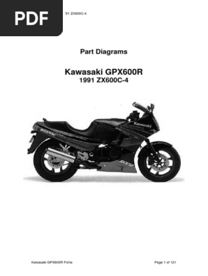 Kawasaki GPX600R 1991 Specifications | PDF | Carburetor | Machines