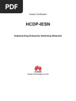 HCNP (HCDP) Routing and Switching Training - IESN en Book-Content