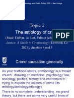 LAWS2028 Criminology and Public Policy - SP5 2021 - Topic 2 - The Aetiology of Crime - Lecture Slides