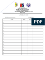 Attendance Sheet