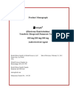 Product Monograph Atripla (Emtricitabine - Tenofovir D. F. - Efavirenz)