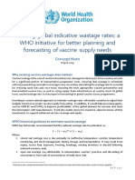 Revising Global Vaccine Wastage Rates