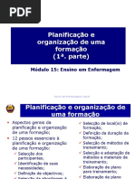 Modulo 15 Aula 3 1a. Parte Planificacao e Organizacao Formacao