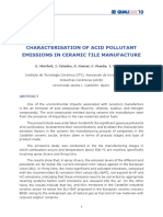 Characterisation of Acid Pollutant