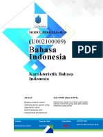 Modul 1 Karakteristik Bahasa Indonesia