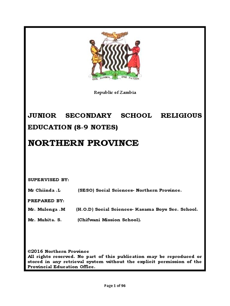 Religious EDucation 8 and 9 NOTES | PDF | Jesus | Bible