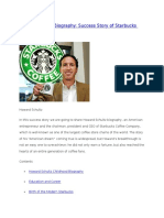 Howard Schultz Biography