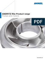 ANDRITZ Ritz Product Range: Pumps and Motors