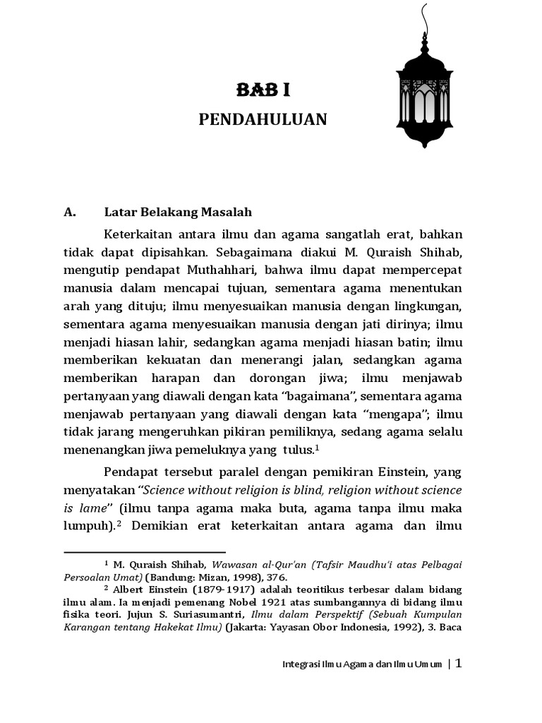 Integrasi Ilmu Agama dan Umum | PDF | Ilmu Sosial | Sains & Matematika