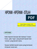 Hiponim Hipernim Istilah