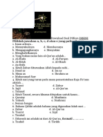 Format Soal Pai Kelas 11 Mid Semester 1