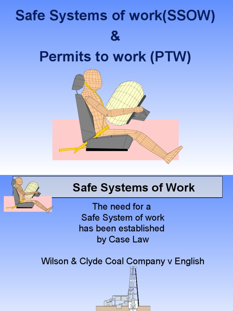 1.safe Systems of WorkPTW PDF Occupational Safety And Health