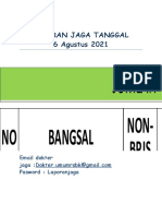 LAPORAN JAGA TANGGAL 06 Agustus 2021