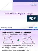 Sum of Interior Angles of A Polygon