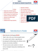 Basics of Radar and Radar Equation