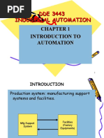 DDE 3443 Industrial Automation Introduction To Automation