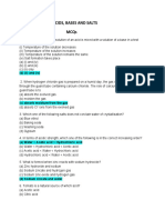 Acids, Bases and Salts MCQS: (D) (Ii) and (Iv)