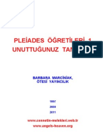 Plei̇ades Öğreti̇leri̇ 1 Unuttuğunuz Tanrilar (Barbara Marci̇ni̇ak)