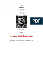 JFK Autopsy Photographs: Warning This Material Contains Disturbing Images