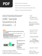 IGBC Sample Questions & Answers - 2 - Kiran