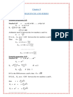 11 Maths Notes 09 Sequences and Series