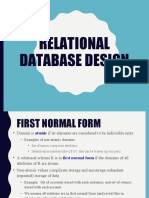 Relational Database Design