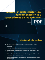 Historia, Modelos Históricos, Fundamentaciones y Concepciones de Los Derechos S1-2021