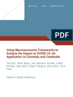 Using Macroeconomic Frameworks To Analyze The Impact of COVID-19: An Application To Colombia and Cambodia