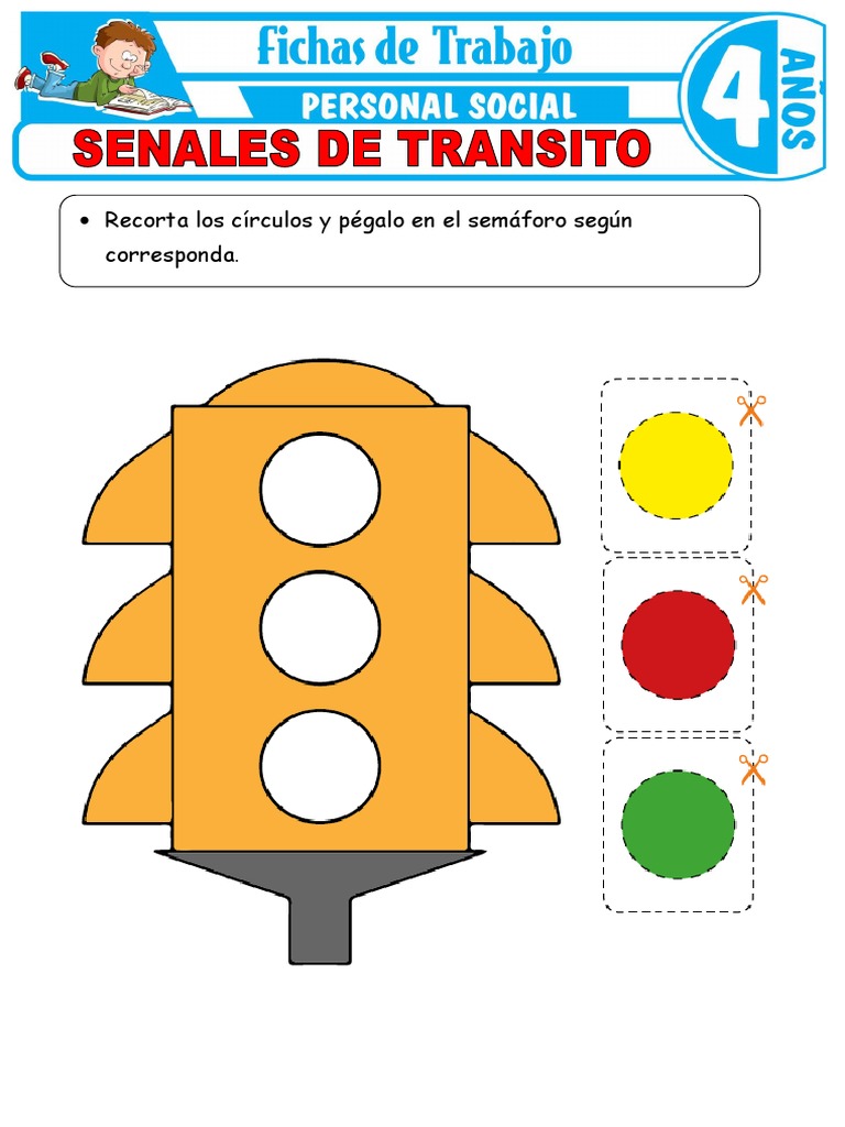 Actividades de Señales de Tránsito para Niños | PDF | Artes del ...