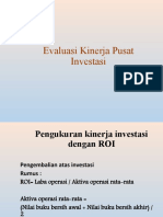 Evaluasi Kinerja Pusat Investasi