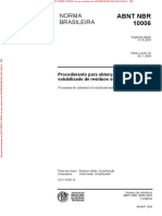 NBR 10006 de 052004 - Procedimento para Obtenção de Extrato Solubilizado de Resíduos Sólidos VER NBR 10004