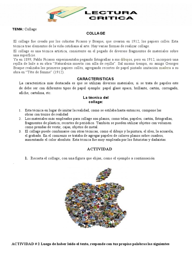 Historia y Técnicas del Collage | PDF | Collage | Las artes, image size:768x1024