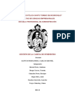 CADENA DE SUMINISTRO Informe Unidad