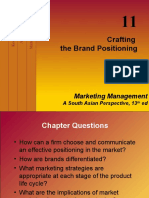 Crafting The Brand Positioning: Marketing Management
