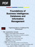 Foundations of Business Intelligence: Databases and Information Management Foundations of Business Intelligence: Databases and Information Management