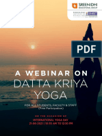 Datta Kriya Yoga: A Webinar On