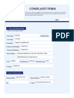 Complaint Form FSC