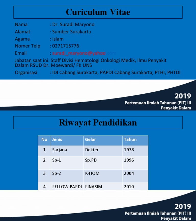 Profil Dr. Suradi Maryono | PDF