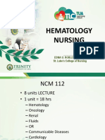 Hematology Nursing: Anemia Indicators