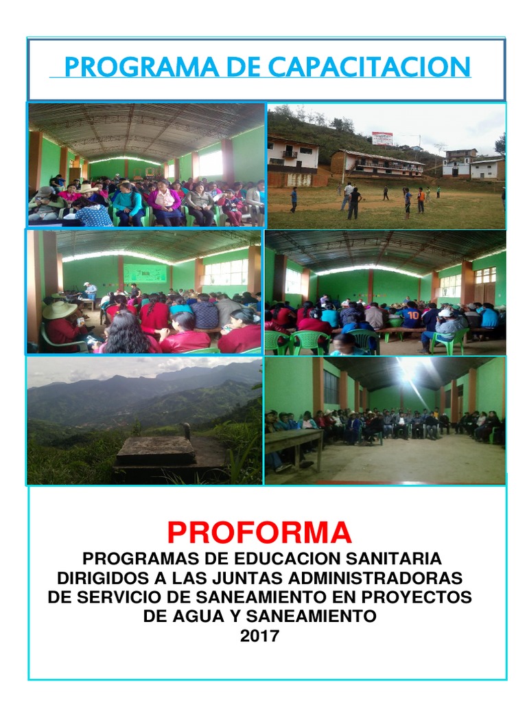 01.-Proforma Del Programa de Educacion Sanitaria en Agua y Saneamiento ...