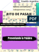 Palabras Diversas RITO de PASAJE (Secundaria)