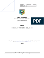 Sop Contact Tracing Covid-19