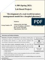 Development of a real-world inventory management model for a hospital pharmacy