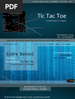 Tic Tac Toe C Project Presentation