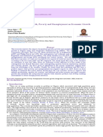 Impact of Population Growth, Poverty and Unemployment On Economic Growth